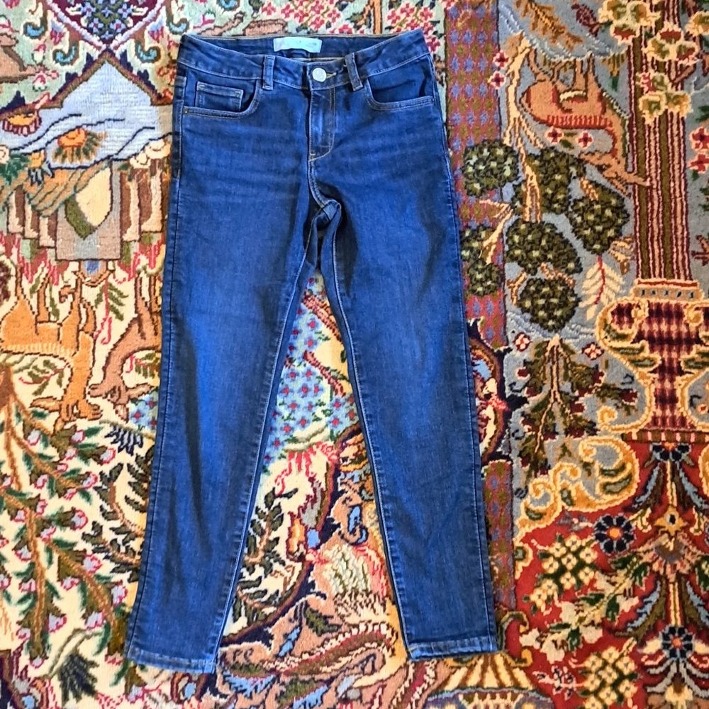 Zara Girls Skinny Blue Jeans Size 8